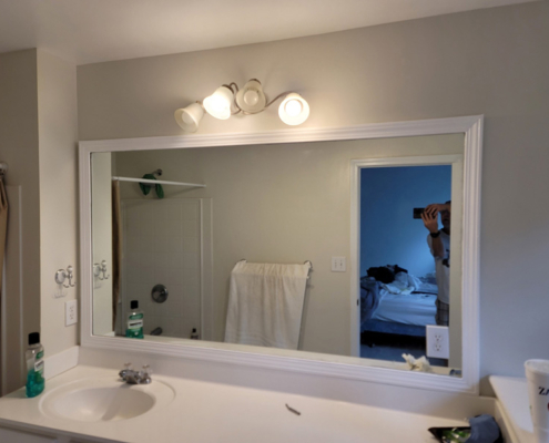Happy Handyman Mirror Replacement Happy Handyman completed repair projects